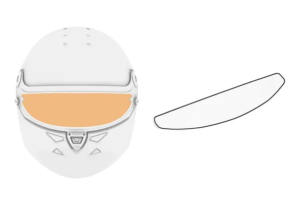 SCHUBERTH 1010008044 Fog resistant lens for rain Adhesive sealing SP1/SF2/SF3