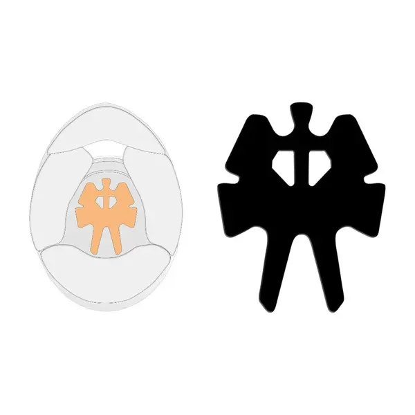 SCHUBERTH 10100012146 Top Crown Pad SP1 9 mm Black + for SCHUBERTH SP1 Helmet –61