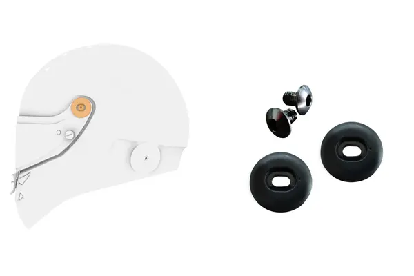 SCHUBERTH 1010008054 Visor mechanism with black screws SP1/SF3