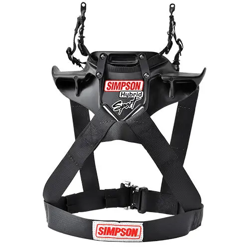 Simpson HS.LRG.F.PA.FIA Neck Restraint Hybrid Sport Female LARGE Adjustable sliding tether Post anchor compatible