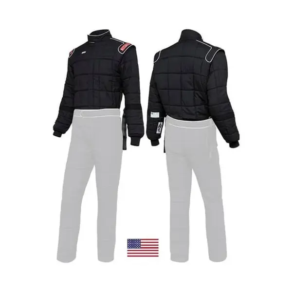 SIMPSON 4802434 Racing Drag Two Piece Racing Suit Jacket, SFI 20, Black