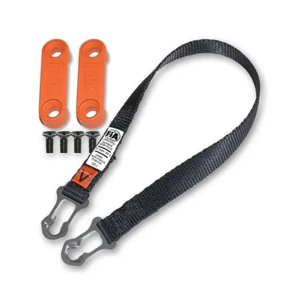 SIMPSON TK14317XS Tether - PA Sliding, HANS III - Extra Short, 16 inch/40.5 cm