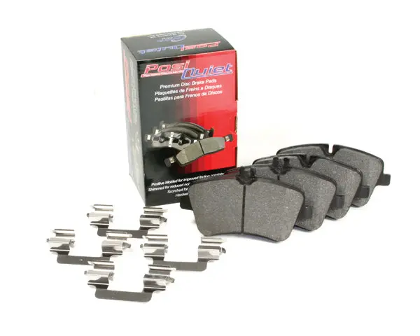 STOPTECH 104.16100 Brake pads (rear) for BMW F30 328i (except M Performance) PosiQuiet Semi Met