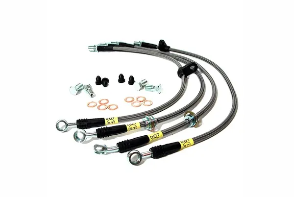 STOPTECH 950.47507 Rear Stainless Steel Brake Line Kit for SUBARU Impreza/WRX 2008-2019