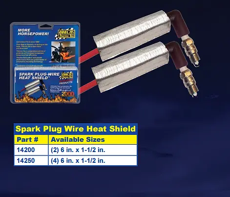 THERMO-TEC 14250 Dual Layer Plug Wire Heat Shield -4pcs.