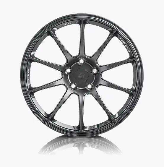 TITAN7 TR101895040511473ST Wheel disc T-R10 FORGED 10 Spoke 18x9.5 5x114.3 +40 / 18x9.5 5x114.3 +40 NON-STAGGERED Satin Titanium for SUBARU WRX STI 08-, 15- WRX