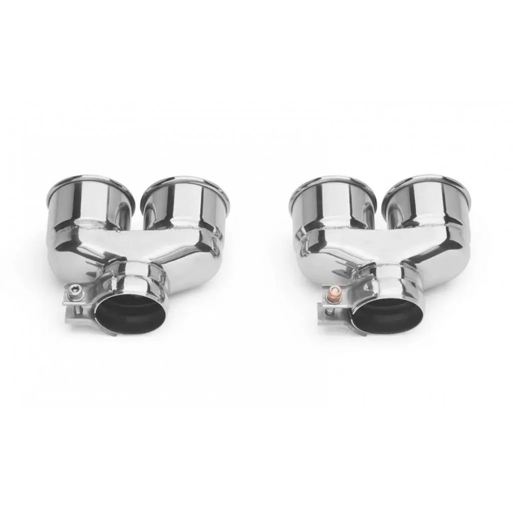 TUBI STYLE 4110511029 PORSCHE 997 4 EXITS ROUND END TIPS