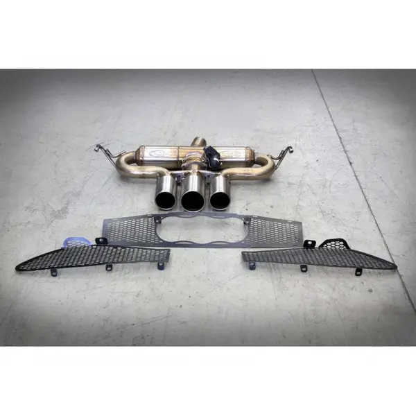 TUBI STYLE TSALF4C13.050.VC 4C THREE CENTRAL TIPS EXHAUST SYSTEM WITH EXCU AND GRIDS