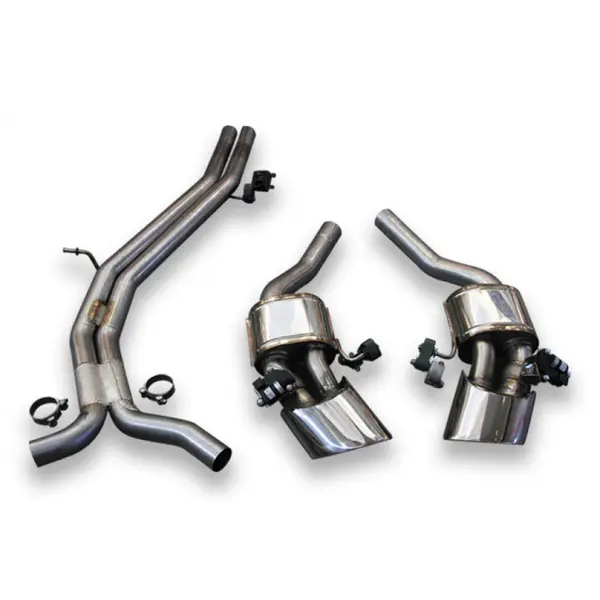 TUBI STYLE TSAURS4C18.903.AV Muffler RS4 B9 GPF EXHAUST KIT WITH POLISHED OVAL TIPS AUDI RS4 B9