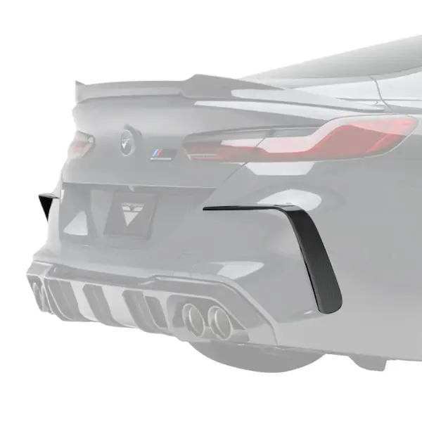 VORSTEINER BMV8025 Eye Brows on Rear Bumper VRS (Carbon / 2 pc) for BMW M8 (F91 / F92) 2020-2023