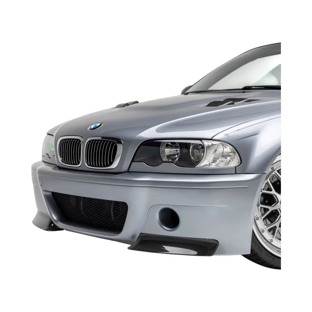 VORSTEINER BMV4611 Front Bumper with 2 Piece Splitter V-CSL (Primered) for BMW M3 (E46) 2000-2006