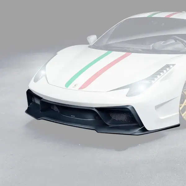 VORSTEINER FRV1110 Front Bumper with Front Spoiler VX AERO (Gloss Carbon) for FERRARI 458 Italia 2009-2015