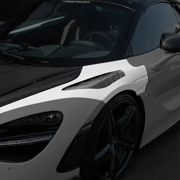 VORSTEINER MVS2091 Front Fenders with Integrated Vents SILVERSTONE (Carbon) for MCLAREN 720S Spyder 2019-2023