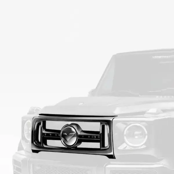 VORSTEINER MEV2005 Front Grille with Separate Center V Part Piece VRS (Gloss Carbon) for MERCEDES-BENZ G63 AMG / G550