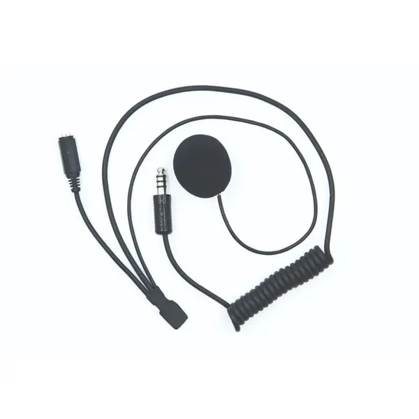 ZERONOISE 6300025 Radio helmet kit for open face helmets: Male Nexus 4 PIN, 3.5mm Female connector