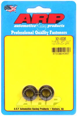 ARP 301-8336 7/16-20 1/2 socket 12 pt nut kit