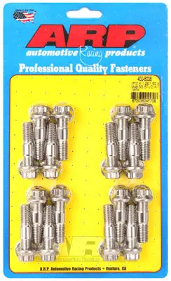ARP 400-8038 Accessory Stud Kit M10 X 1.25/1.50 X 48mm. SS. 16 pieces