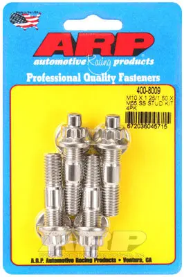 ARP 400-8009 Accessory Stud Kit M10 X 1.25/1.50 X 55mm. SS. 4 pieces