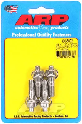 ARP 400-8002 Accessory Stud Kit M8 X 1.25 X 38mm. broached. 4 pieces