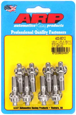ARP 400-8012 Accessory Stud Kit M8 X 1.25 X 38mm. broached. 8 pieces