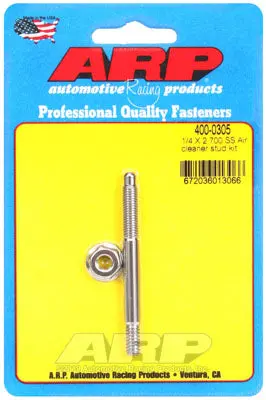 ARP 400-0305 Air Cleaner Stud Kit 1/4" x 2.700 SS