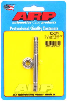 ARP 400-0303 Air Cleaner Stud Kit 5/16" x 3.200 SS