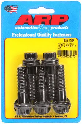 ARP 675-1005 Metric Thread Bolt Kit M12 X 1.75 X 45 12pt black oxide bolts