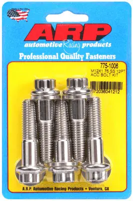 ARP 775-1006 Metric Thread Bolt Kit M12 X 1.75 X 50 12pt SS bolts