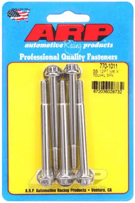 ARP 770-1011 Metric Thread Bolt Kit M6 x 1.00 x 70 12pt SS bolts