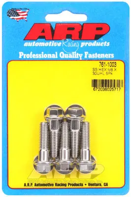 ARP 761-1003 Metric Thread Bolt Kit M8 x 1.25 x 30mm hex SS bolts