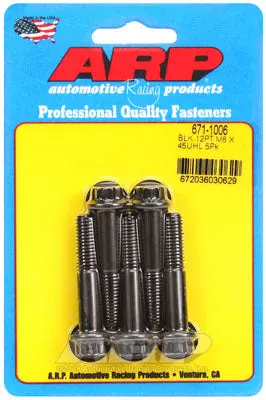 ARP 671-1006 Metric Thread Bolt Kit M8 x 1.25 x 45mm 12pt black oxide bolts