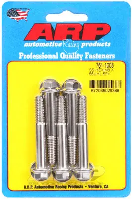 ARP 761-1008 Metric Thread Bolt Kit M8 x 1.25 x 55mm hex SS bolts