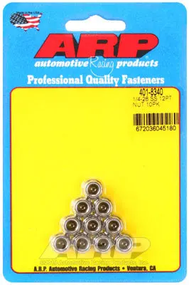 ARP 401-8340 Nut Kit 1/4-20 SS 12pt
