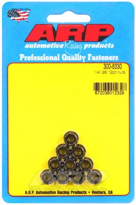 ARP 300-8330 Nut Kit 1/4-28 12pt