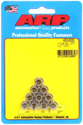 ARP 400-8330 Nut Kit 1/4-28 SS 12pt