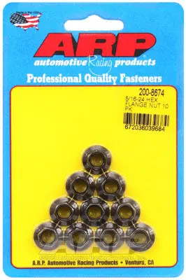 ARP 200-8674 Nut Kit 5/16-24 hex flange