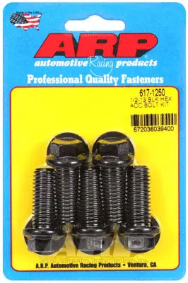 ARP 617-1250 SAE Bolt Kit 1/2-13 x 1.250 hex black oxide bolts