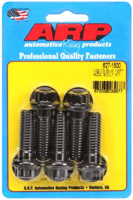 ARP 627-1500 SAE Bolt Kit 1/2-13 x 1.500 12pt black oxide bolts