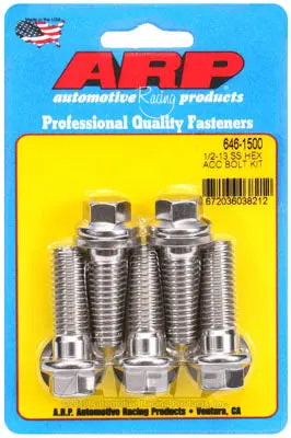 ARP 646-1500 SAE Bolt Kit 1/2-13 X 1.500 hex SS bolts