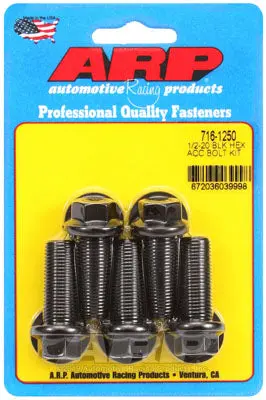 ARP 716-1250 SAE Bolt Kit 1/2-20 x 1.250 hex black oxide bolts