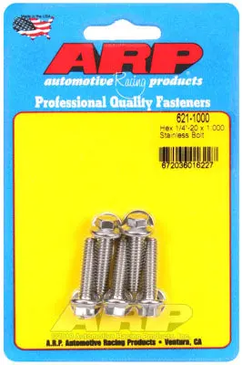 ARP 621-1000 SAE Bolt Kit 1/4-20 x 1.000 hex SS bolts