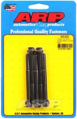 ARP 640-3000 SAE Bolt Kit 1/4-20 x 3.000 12pt black oxide bolts