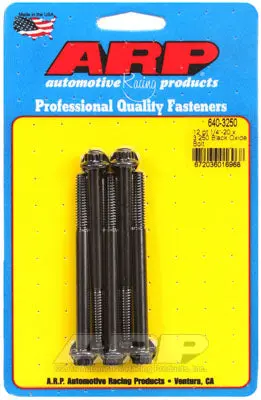 ARP 640-3250 SAE Bolt Kit 1/4-20 x 3.250 12pt black oxide bolts