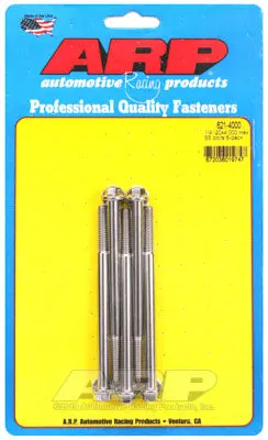 ARP 621-4000 SAE Bolt Kit 1/4-20 x 4.000 hex SS bolts