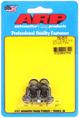 ARP 750-0515 SAE Bolt Kit 1/4-28 x .515 hex black oxide bolts