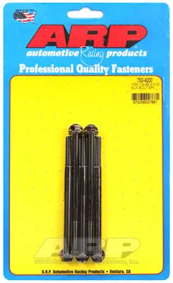 ARP 750-4000 SAE Bolt Kit 1/4-28 x 4.000 hex black oxide bolts