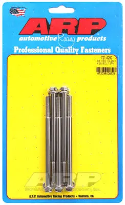 ARP 721-4250 SAE Bolt Kit 1/4-28 x 4.250 hex SS bolts