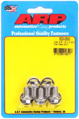 ARP 623-0500 SAE Bolt Kit 3/8-16 x 0.500 hex SS bolts