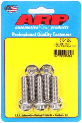 ARP 613-1250 SAE Bolt Kit 3/8-16 x 1.250 12pt SS bolts