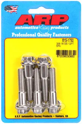 ARP 615-1750 SAE Bolt Kit 3/8-16 x 1.750 12pt 7/16 wrenching SS bolts